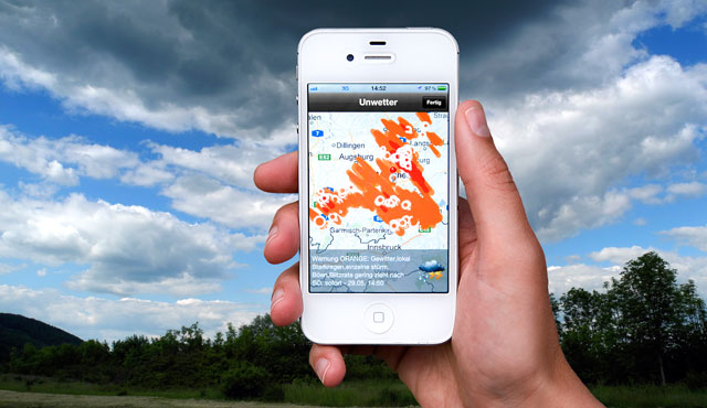 Symbolbild VGH Wetter-App